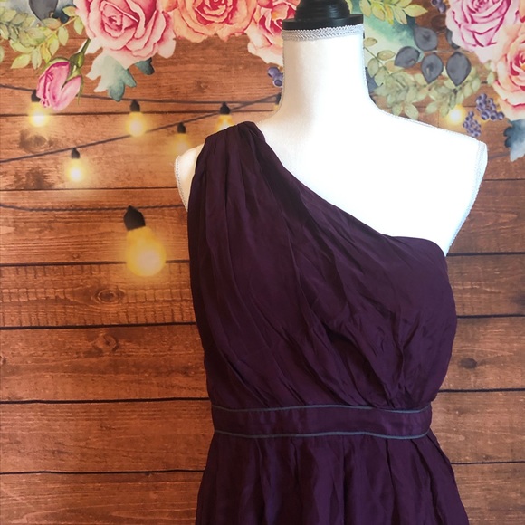 Thread Social Plum one should silk dress - Picture 2 of 7